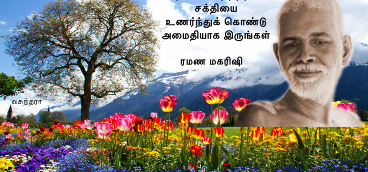 தெய்வீக சித்தத்தின் சக்தியை உணர்ந்துக் கொண்டு அமைதியாக இருங்கள்
