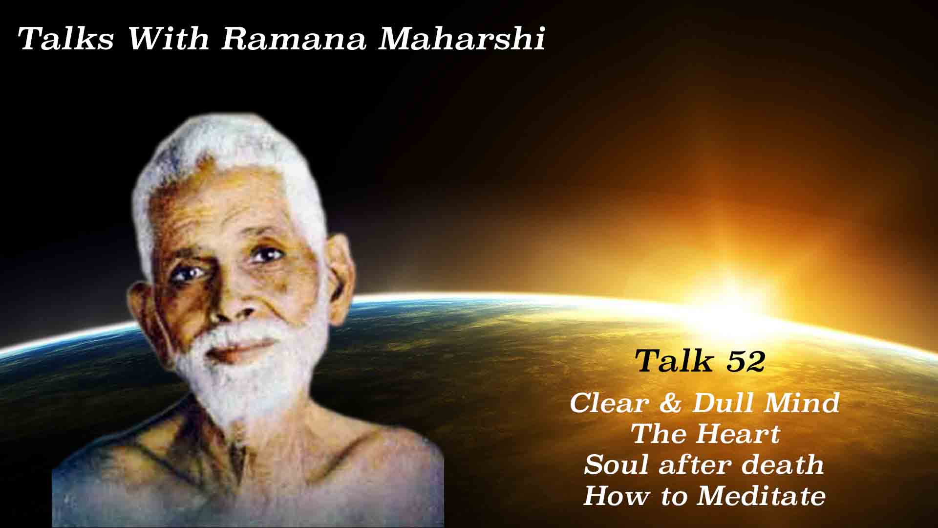 Talks with Ramana Maharshi (52)