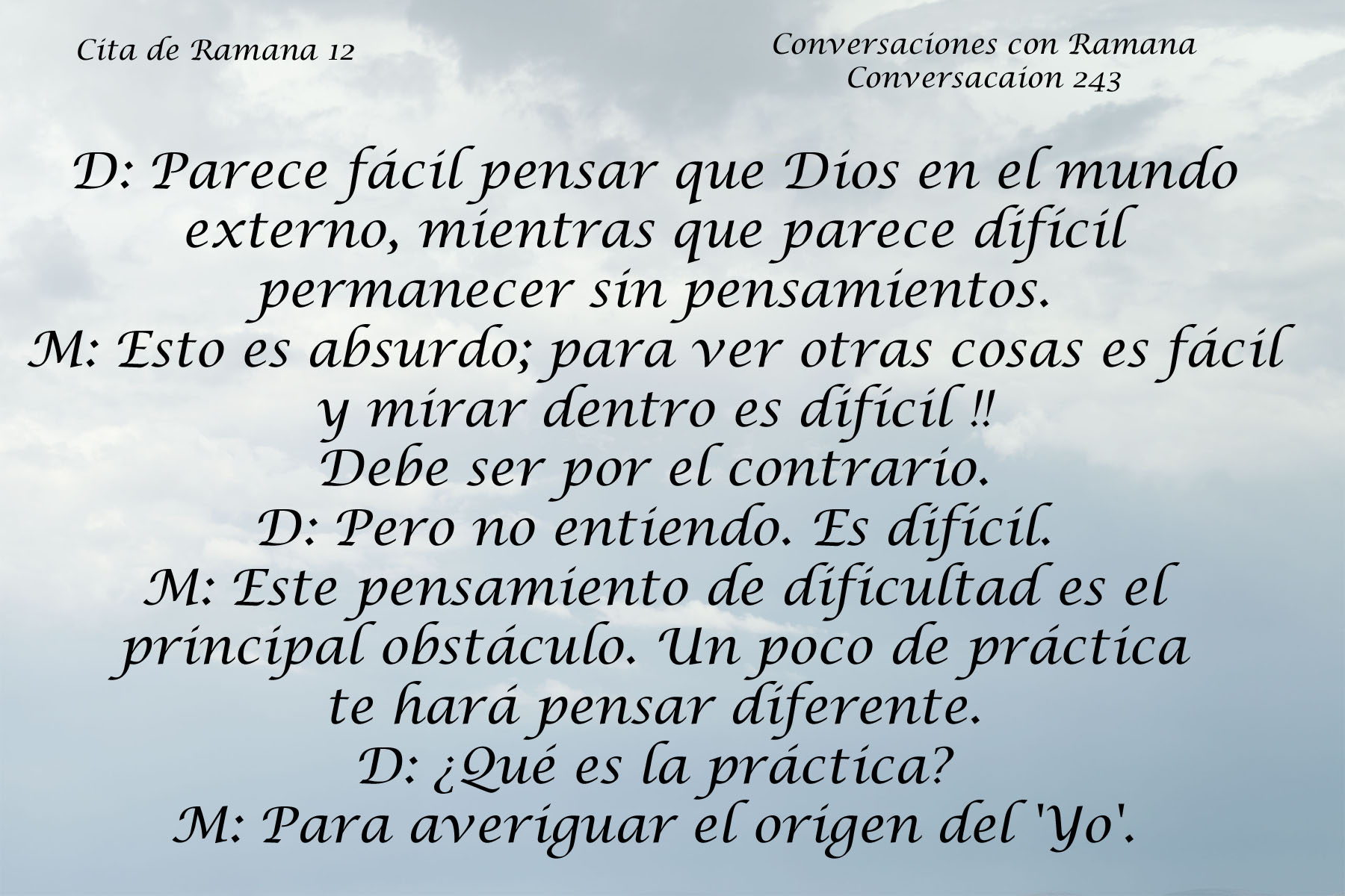 Cita de Ramana 12
