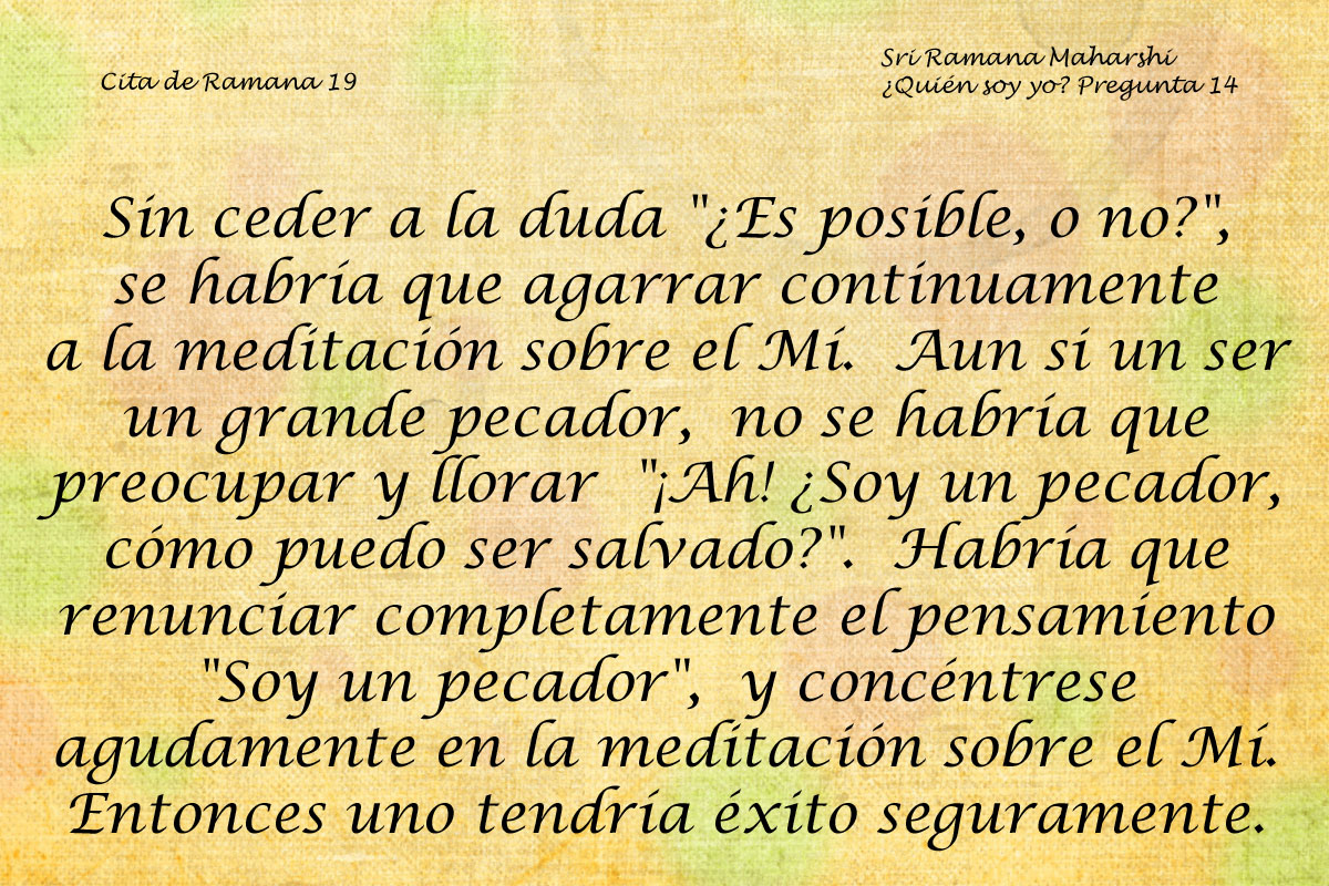 Cita de Ramana 19