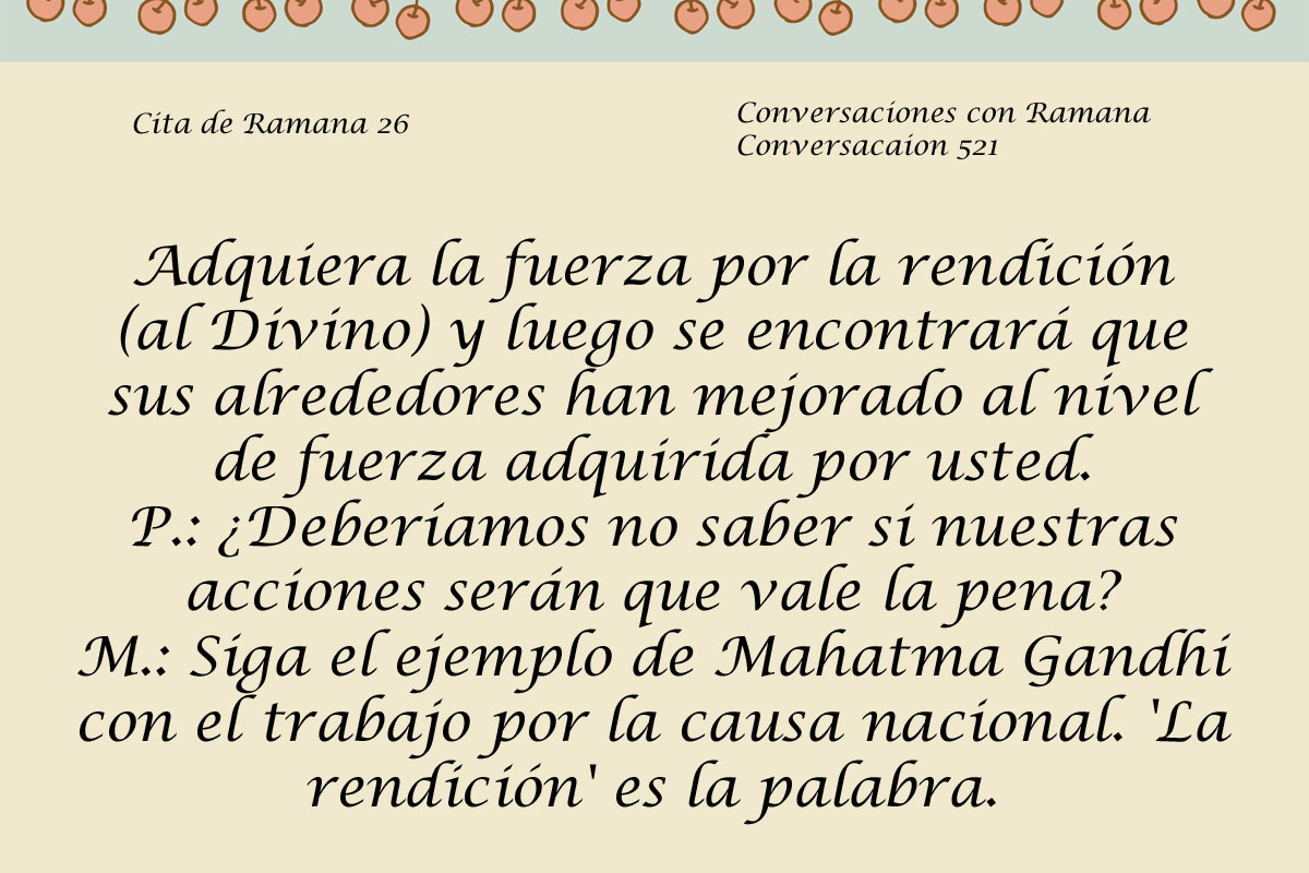 Cita de Ramana 26